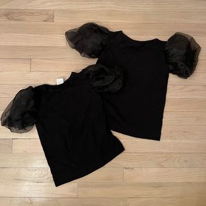 brand new without tags zara top with ruffle sleeve , cotton full top 2 for 1